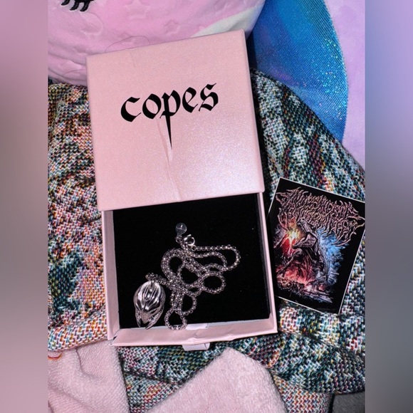 copes Greytech Alien Necklace silver chain GOTHBOICLIQUE GBC - Picture 5 of 14